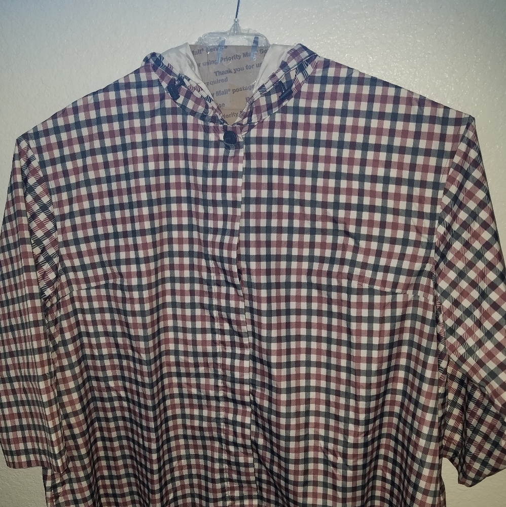 Ava & Viv Women's Plaid/ Checkered Raincoat Size 4X